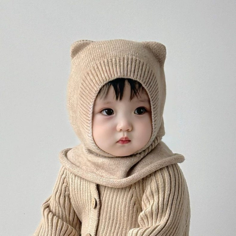 Topi Balaclava Bayi Berbahan W - Knit Beanie Hat Warm ulasan dan harga