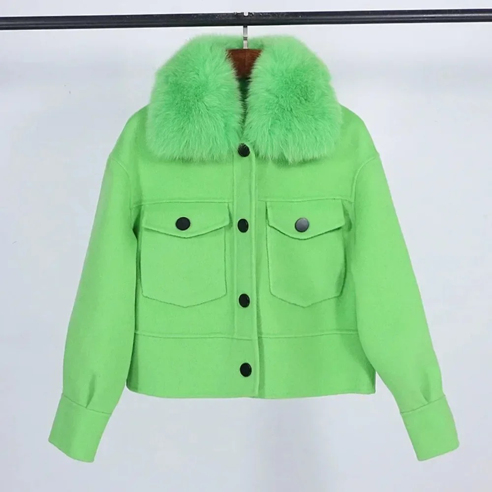 Mantel Bulu Wanita Wol Kerah B - Wool Coat Peacoat ulasan dan harga