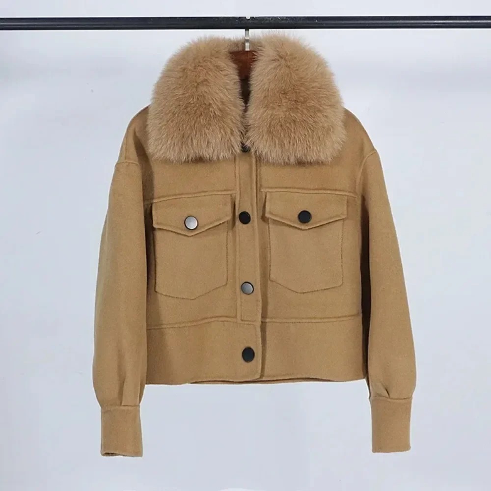 Mantel Bulu Wanita Wol Kerah B - Wool Coat Peacoat ulasan dan harga