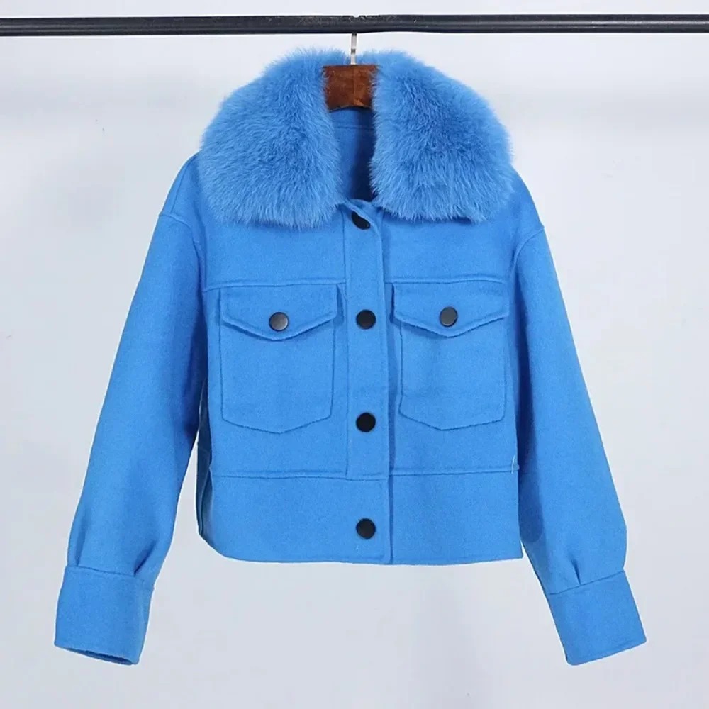 Mantel Bulu Wanita Wol Kerah B - Wool Coat Peacoat ulasan dan harga