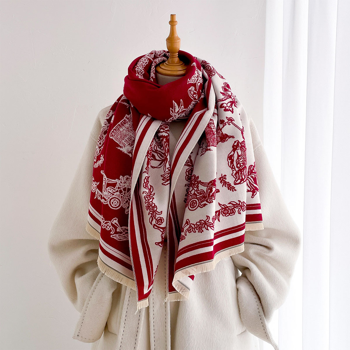 Syal Wanita Hijab Pashmina Ban - Cashmere Pashmina Wrap ulasan dan harga
