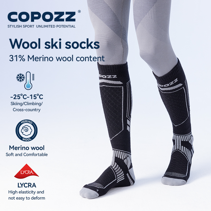 Kaus kaki Ski panjang COPOZZ,  - Thermal Sock Wool ulasan dan harga