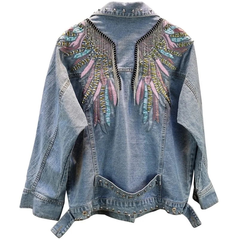 Jaket Denim Wanita Model Rivet - Down Jacket Packable ulasan dan harga