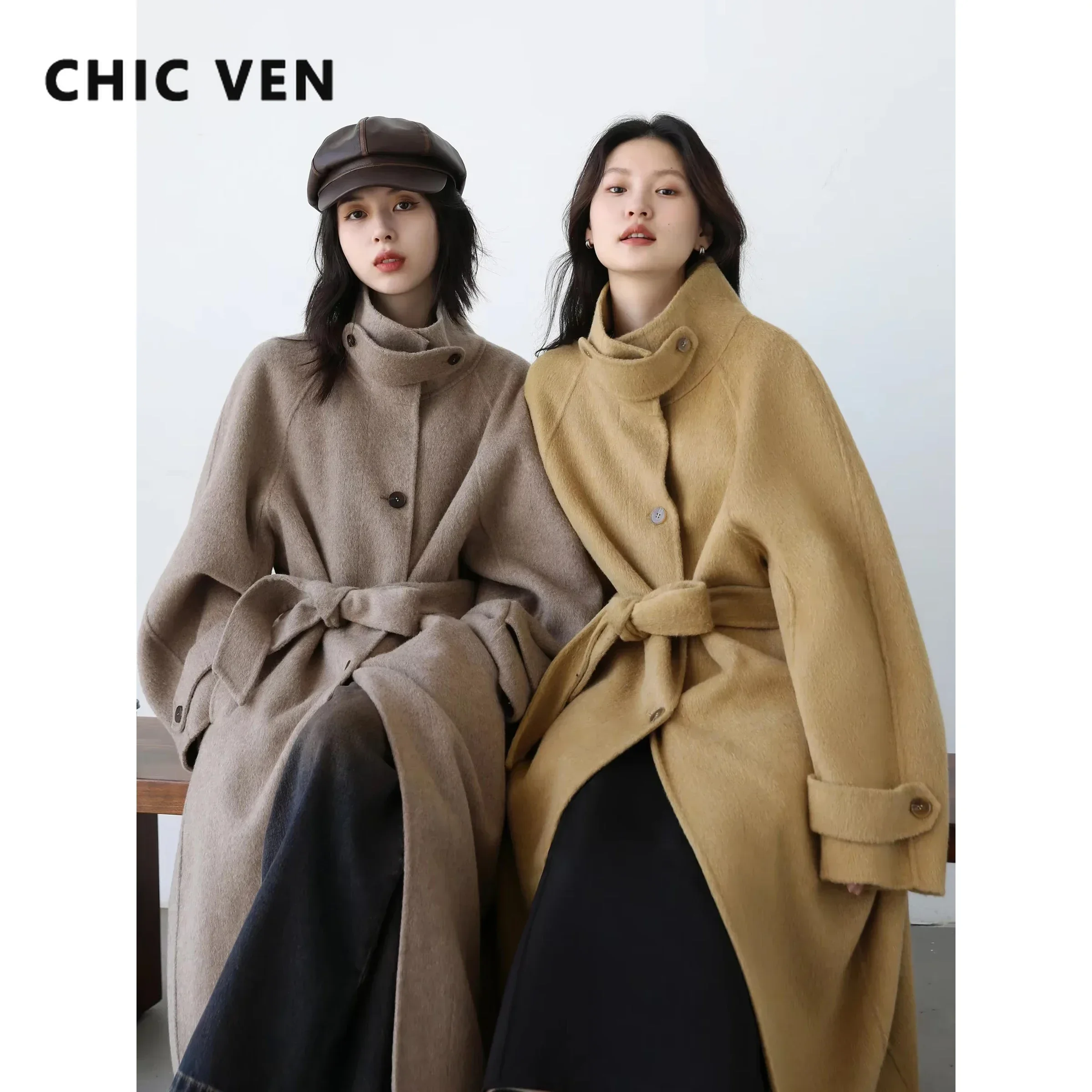 CHIC mantel wol wanita Korea,  - Wool Coat Peacoat ulasan dan harga