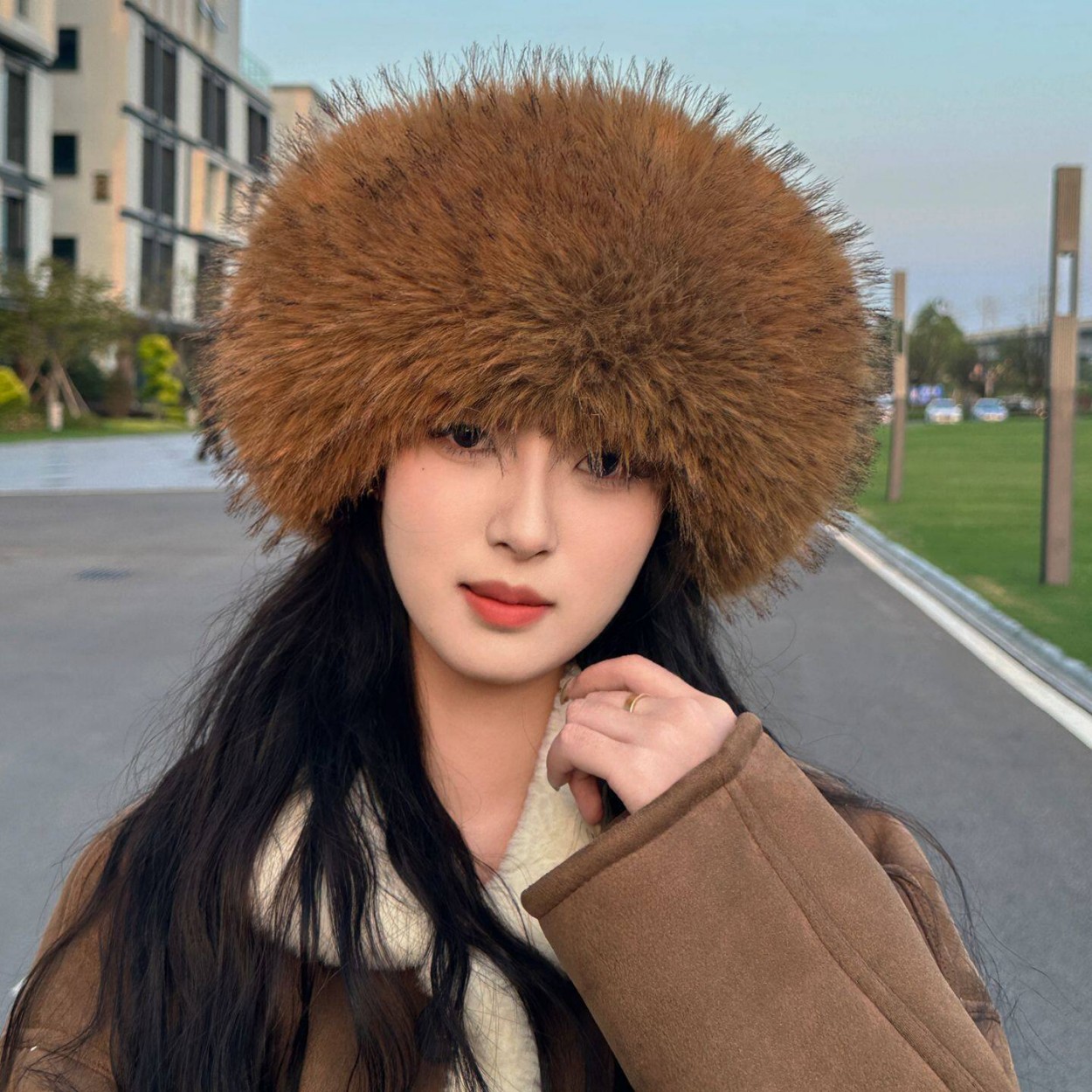 Topi Bulu Imitasi Rubah Lembut - Knit Beanie Hat Warm ulasan dan harga