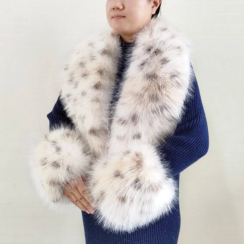 Selendang Bulu Imitasi Rubah B - Shawl Wrap Winter ulasan dan harga