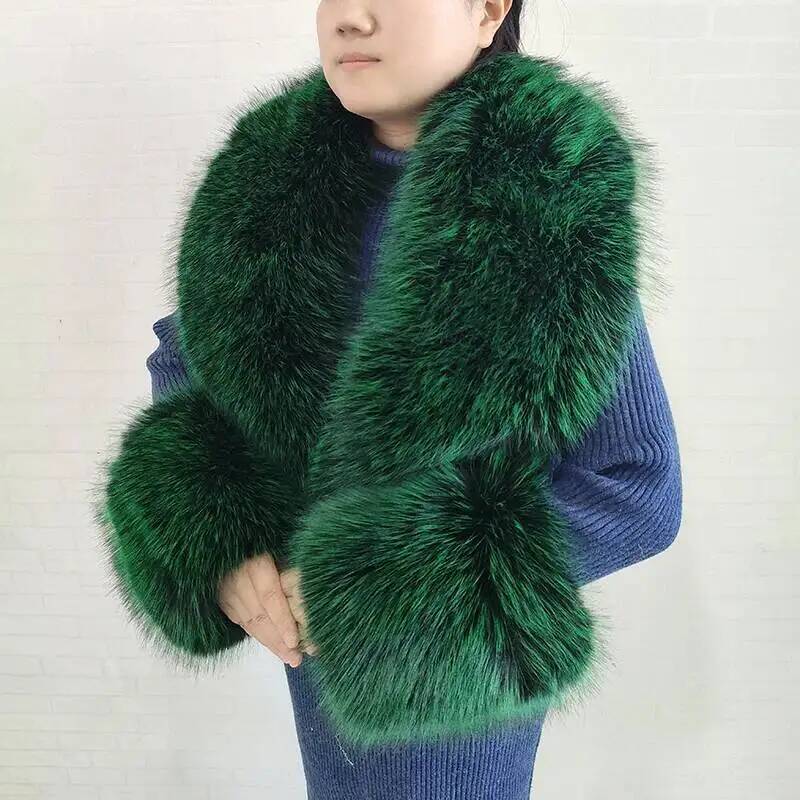 Selendang Bulu Imitasi Rubah B - Shawl Wrap Winter ulasan dan harga