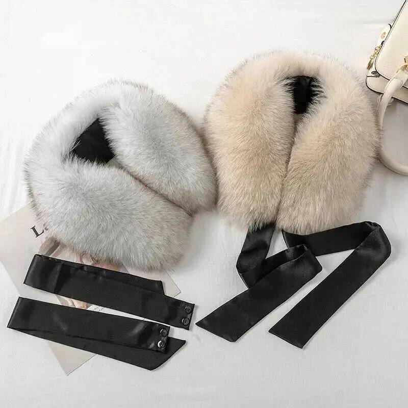 Selendang Bulu Rubah Asli Wani - Shawl Wrap Winter ulasan dan harga