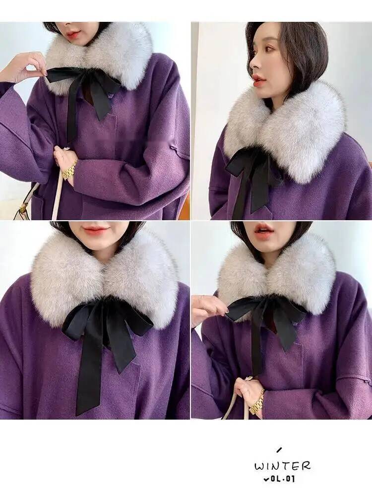 Selendang Bulu Rubah Asli Wani - Shawl Wrap Winter ulasan dan harga