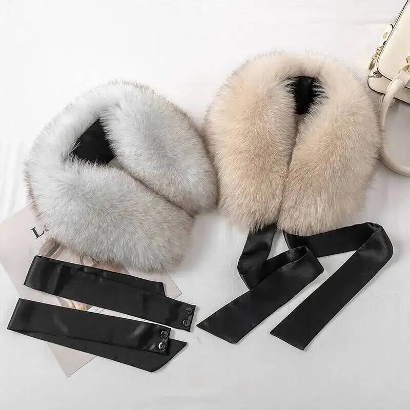 Selendang Bulu Rubah Asli Wani - Shawl Wrap Winter ulasan dan harga