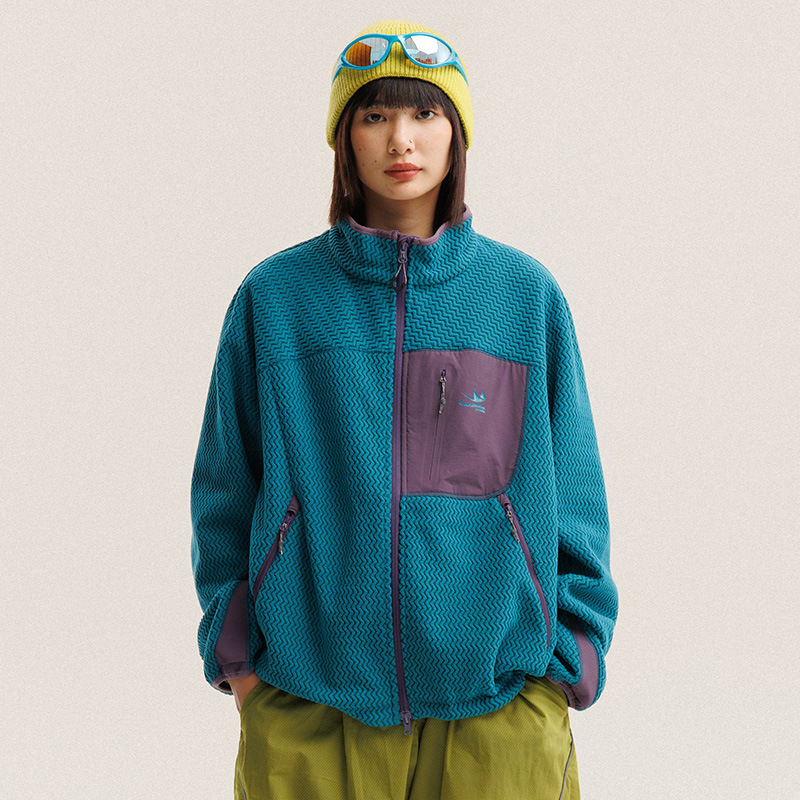 Jaket Bulu Polar Bergaris Berg - Wool Coat Peacoat ulasan dan harga