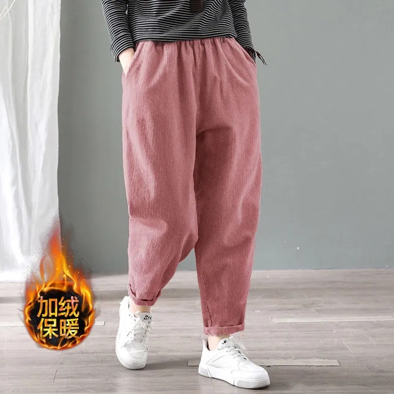 Celana Harem Wanita Bahan Cord - Corduroy Pant Warm ulasan dan harga