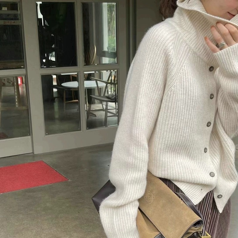 Turtleneck kardigan wanita 100 - Wool Coat Peacoat ulasan dan harga
